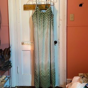 Vintage Robbie Bee striped maxi dress